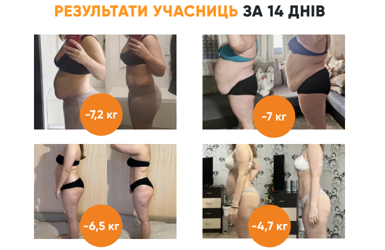 результат похудения